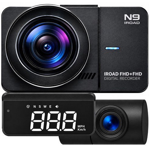 무료방문장착 아이로드 N9 엔나인 가성비 블랙박스 전후방 FHD 2채널 옵션선택 32G 64G 128G 동글이 (Wifi) GPS HUD 가능, 출장장착+GPS HUD, 128GB