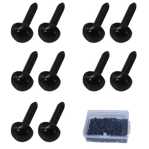 아기코끼리 인형 만들기 콩알 눈 5mm x 100p, 1개, 블랙