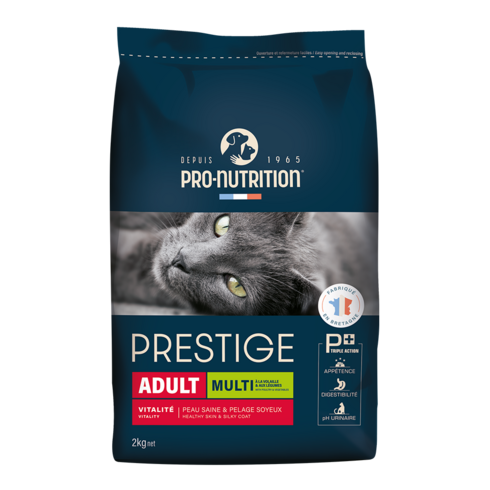 PN 프레스티지 캣 어덜트 멀티 성묘 균형영양 활동성 고양이 사료, 2kg, 1개