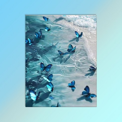 votgl diy페인팅 피포페인팅 명화그리기 그림그리기유화그리기세트40 x 50cm, 0014나비