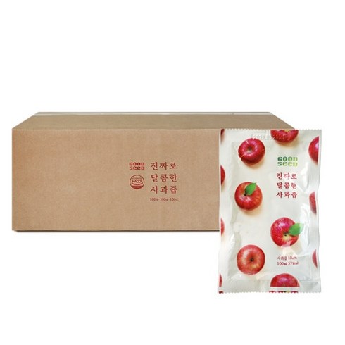 굿씨드 진짜로 달콤한 사과즙, 100포, 100g