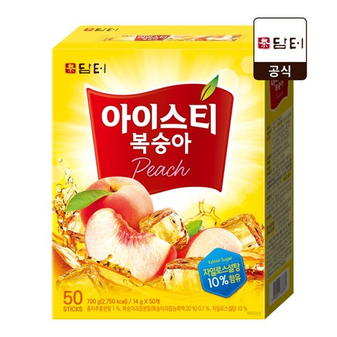 담터 아이스티 복숭아, 14g, 50개입, 1개