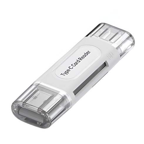 홈앤스테이 USB3.0 C타입 초고속 SD카드리더기 (해외구매대행), 화이트