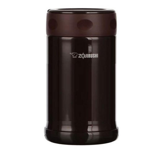 조지루시 대용량 보온 보냉 푸드용기 SW-FCE75 TD, 다크브라운, 750ml, 1개