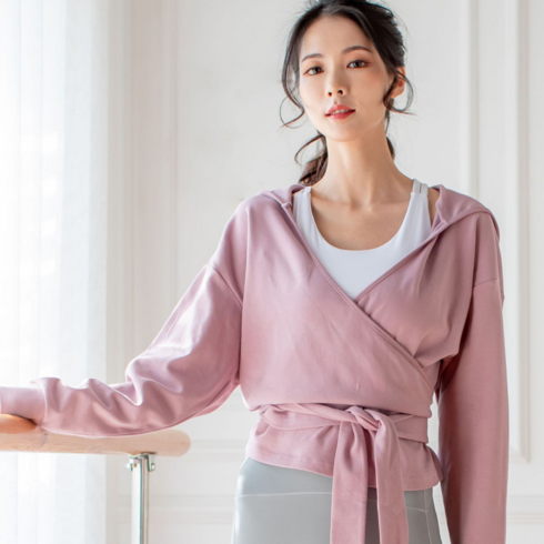 이이엘댄스 후드탑 워머 성인 발레복 발레 상의 옷 의상