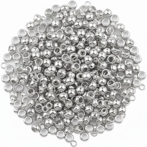 누름볼 (고정볼) 2mm / 2.5mm - 악세사리 부자재, 2mm 실버 200p, 1개