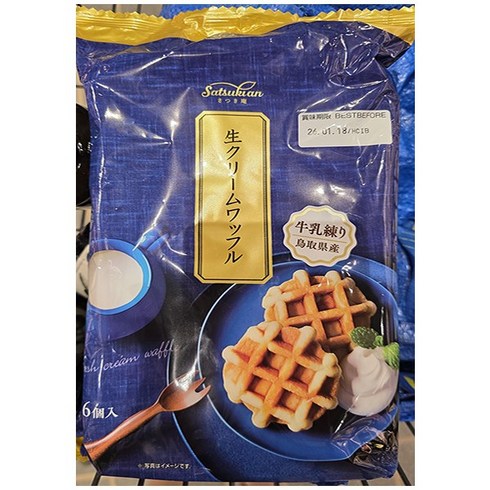 마루나카 생크림 와플 6p, 1개, 180g