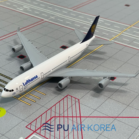 비행기 모형 다이캐스트 1:400 항공기 모형 대한항공 아시아나항공 외 28종 16cm 1:400, 모형 루프트한자 A340, 1개