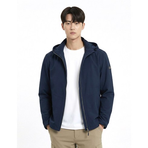 콜핑 남성 2레이어 방풍 안감 기능성 등산 경량 후드 바람막이 자켓