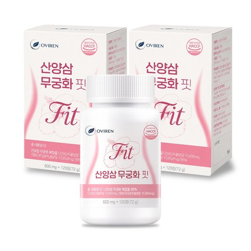 오비렌 산양삼 무궁화 핏 복합물 99%, 2개, 120정