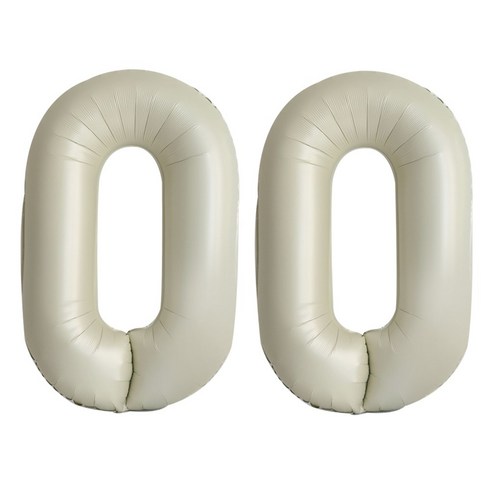 이벤트홀릭 초대형 숫자풍선 40인치 100cm, 1개, 크림 00