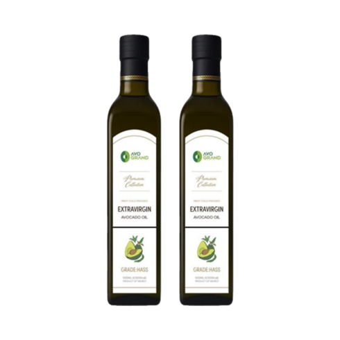 아보그랜드 멕시코 HASS 등급 엑스트라버진 아보카도오일, 2개, 500ml