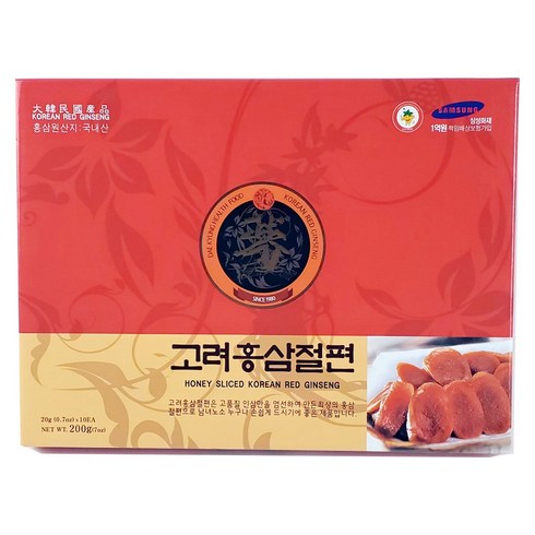 고려홍삼절편 + 쇼핑백, 10개, 20g
