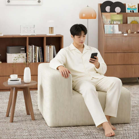 KAPEETOO 설치 모듈형 압축 소파 소파 침대 맞춤 조합 1~6인용, 베이지색 A