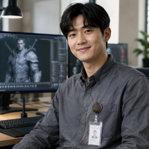 브리요 태그온 케이스 가로 명찰 사원증 릴홀더, 2개, 스모크