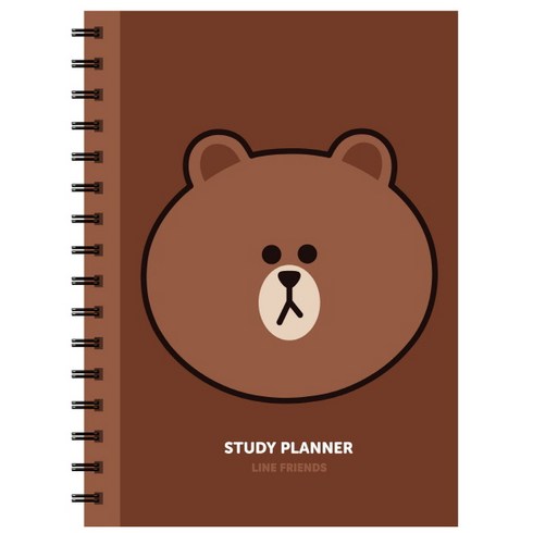 Line Friends Study Planner(라인 프렌즈 스터디 플래너):, 브라운