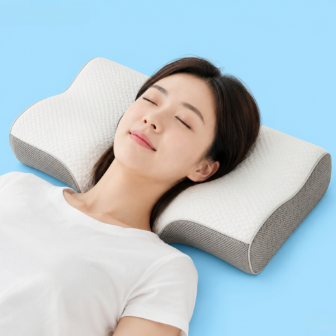 투투 목이 편안한 낮은 경추베개 메모리폼, 1개, 화이트