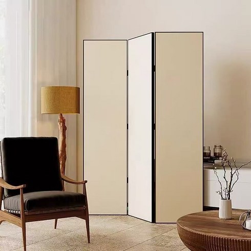 Tixpra 접이식 가림막 파티션 무타공 인테리어 칸막이 사무실 가정용 단병풍, 3단(120cm*180cm)