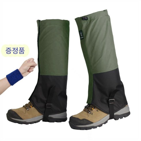 티지피 방수 방풍 사계절 등산각반 발목토시 롱스패츠 남여공용, 카키