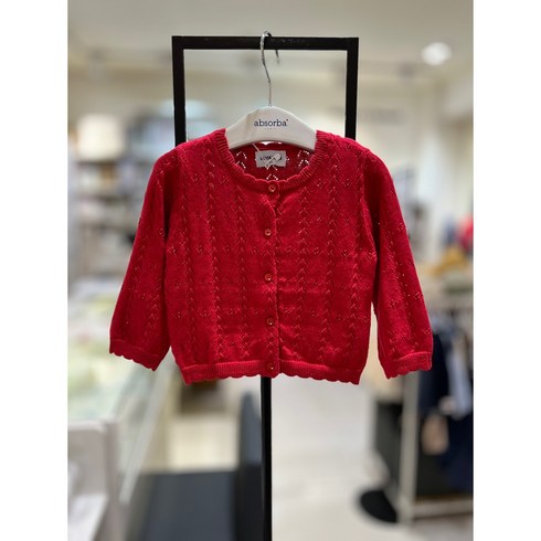 [압소바] 봄 50% /봄 가을 입기 좋은 두께감의 가디건 /펀칭 짜임으로 고급스럽게 /원피스와 레이어드용으로 GOOD*마샤니트가디건*