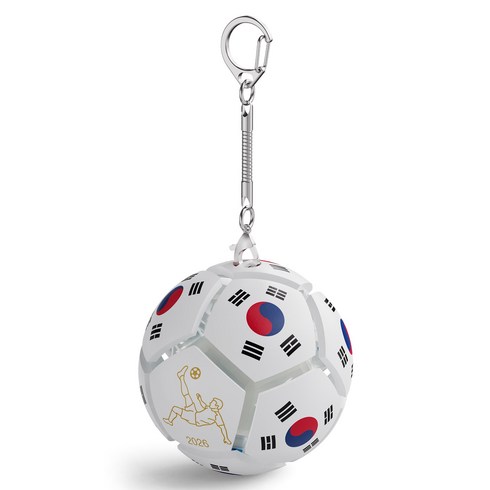 MIMARU 키링 키보드 키캡 볼 12구 스트레스 해소 축구키링, 컬러 한국전용, 1개