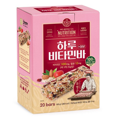 호정가 하루비타민바 (20개입), 1개, 500g