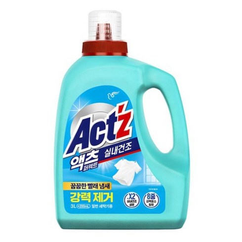 액츠 퍼펙트 실내건조 일반용 프레시 플로럴향 액상세제 본품, 3.2L, 1개