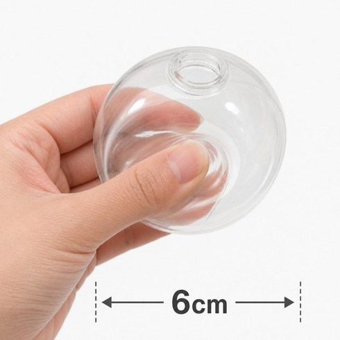 말랑이 만들기 DIY 왁뿌볼 만들기 고무공 케이블타이 세트, 5개, 투명