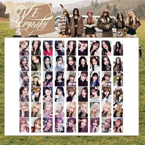 아이브IVE 미니3앨범 레블하 Empathy 특전 포카 굿즈 포토카드 장원영 안유진 LIZ LEESEO 가을 아이돌 컬렉션 카드, 54장-2