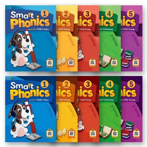 [3/E] 스마트 파닉스 Smart Phonics (SB+WB) 1-5번 -전10권 세트 이퓨쳐, 스마트 파닉스 1-5 SB+WB 세트 (전10권)
