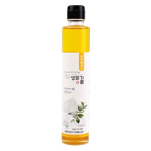 농부플러스 냉압착 생들기름, 200ml, 1개