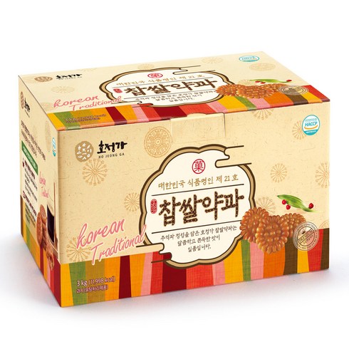 호정가 찹쌀약과, 1개, 3kg