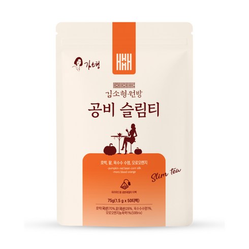 김소형 원방 공비슬림티 호박팥차 옥수수염차 모로오렌지 티백, 1.5g, 50개입, 2개