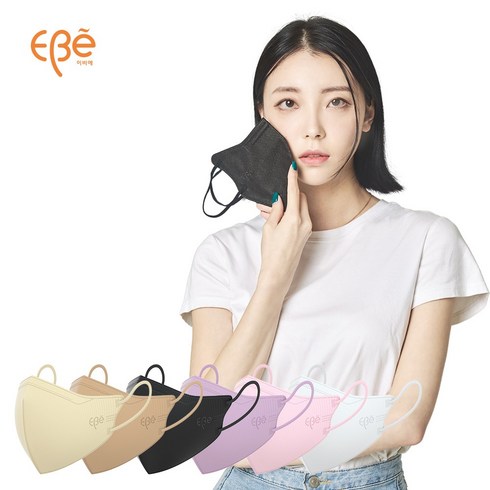 [베셀코] 이비에 더세로 KF94 새부리형 황사마스크 중소형, 30매입, 1개, 베이지, 중형
