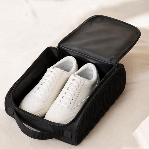 노바리스 경량 풀 메쉬 스포츠 신발 주머니, 블랙, 1개