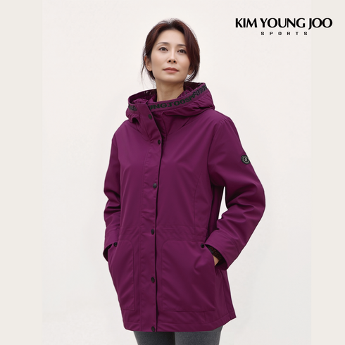 김영주스포츠 25FW 퓨어스텝 고신축 여성바람막이 점퍼