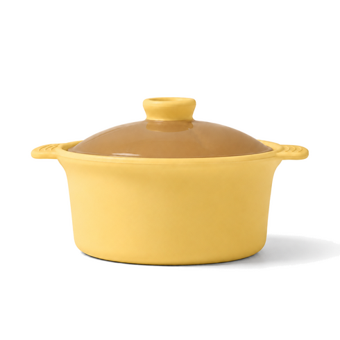 루리코리아 국산 실리콘 전자레인지 찜기 1.2L, 옐로우, 1개