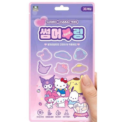아텍스 산리오 캐릭터즈 썸머링 야외 팔찌 30p, 혼합색상, 1개