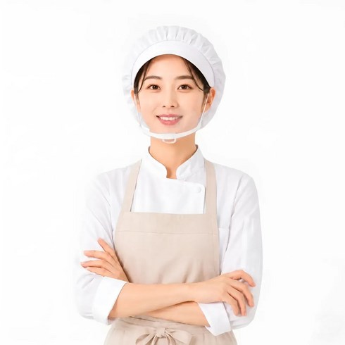 홈트루 귀가 편한 끈조절 조리용 위생 투명 마스크, 화이트, 1개, 10개입
