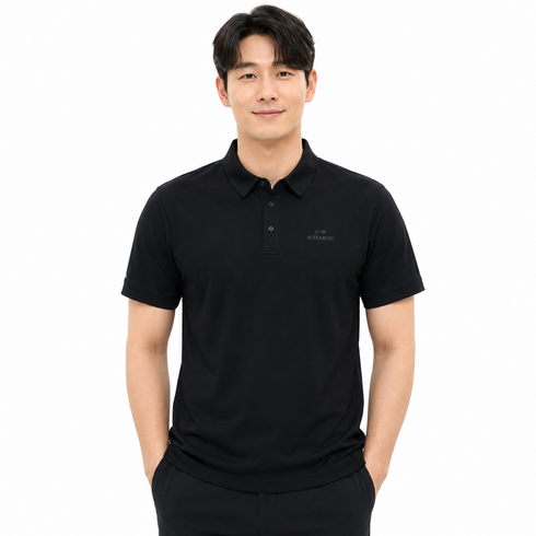 아이더 남성 기능성 반팔 아이스 카라티셔츠