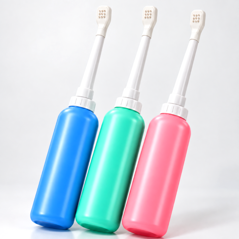 휴대용 수동 비데 500ml 여행용 캠핑 간이 세척기, 단순배송상품, FTC01-BD001G(그린)