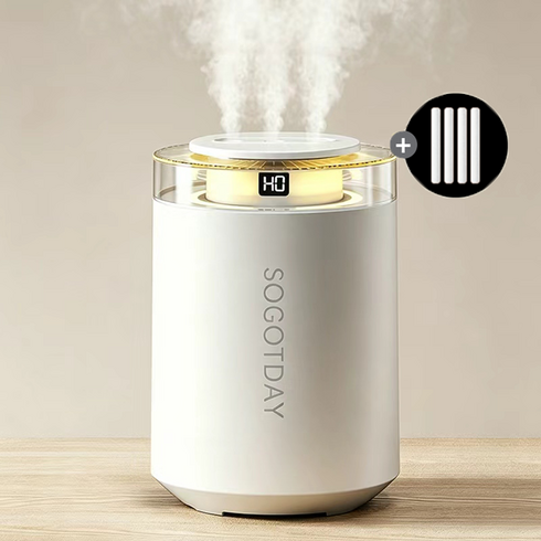 3.5L 대용량 무선 가습기 USB 충전 저소음 사무실 책상 침실용 가습기 8, 화이트, X8