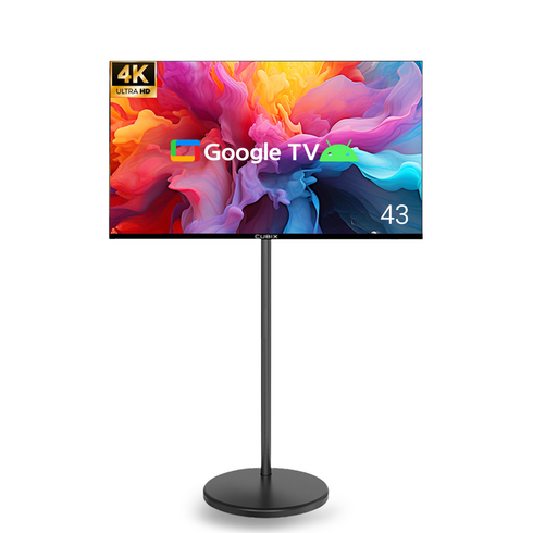무빙큐빅스 스마트 43인치 UHD 4K 삼탠바이미 블랙에디션 SET 이동식 tv 삼텐바이미 중소바이미, 109cm(43인치), GTCBX43UHD-A1, 스탠드형, 고객직접설치