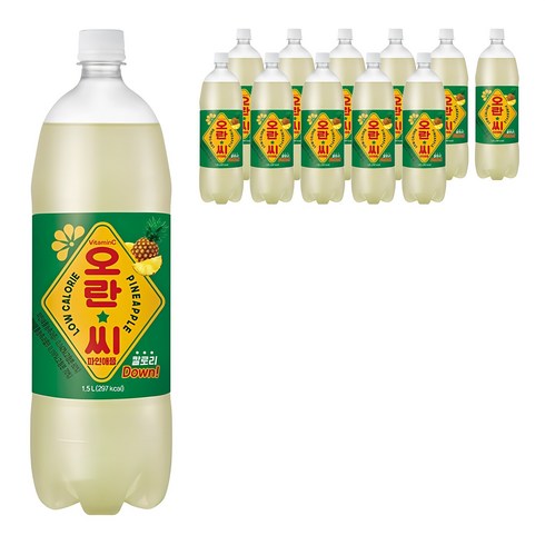 오란씨 파인애플, 1.5L, 12개