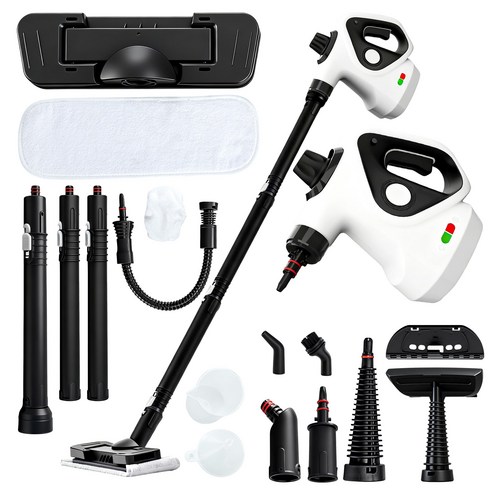 Voltmate 볼트메이트 독일기술 올인원 고온 살균 핸디 고압 스팀 청소기 +틈새 살균 고온 청소기 창문 소파 거실 침대 +AS 5년, 주황색, HEB-818D