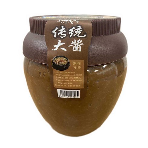 (배터짐) 봉산 전통 연변된장(통) (일요일&당일발송), 1kg, 1개