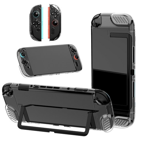 닌텐도 스위치2 분형 하드 케이스 PC 투명 케이스 독 모드 호환, 1개, Switch 2