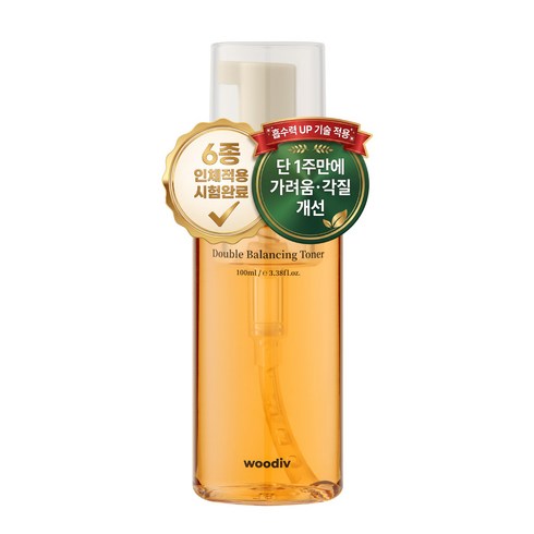 우디브 저자극 식물성 두피 토너 100ml 두피 가려움 붉은기 뾰루지 각질 개선 토닉, 1개