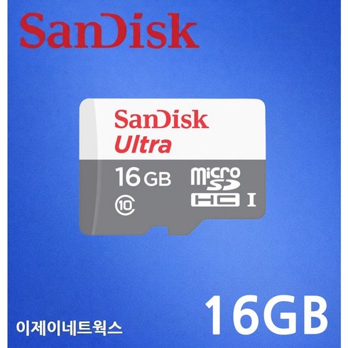 샌디스크 울트라 마이크로SD SDSQUNS, 1개, 16GB