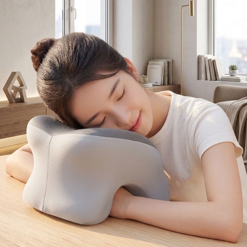 꾸욱꼬옥 숨쉬기편한 낮잠베개, 그레이